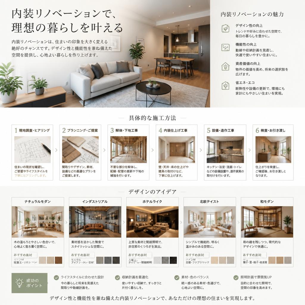 内装リノベーションの魅力