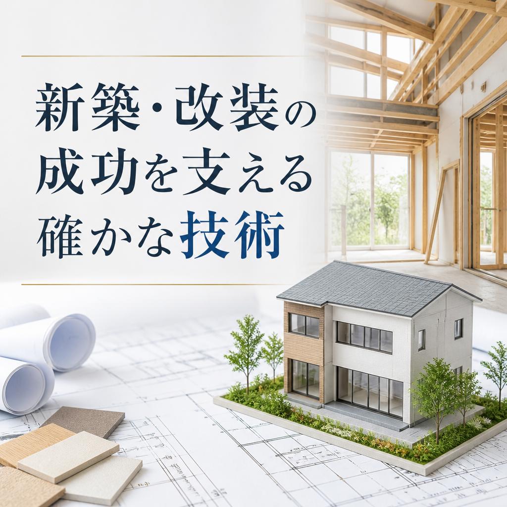 新築・改装の成功を支える確かな技術