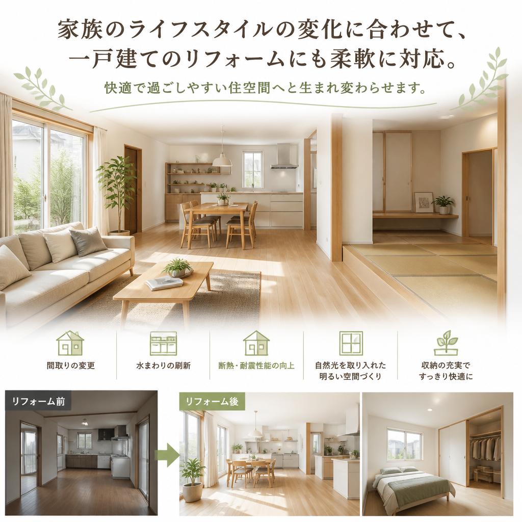 快適な生活を実現する一戸建てリフォーム