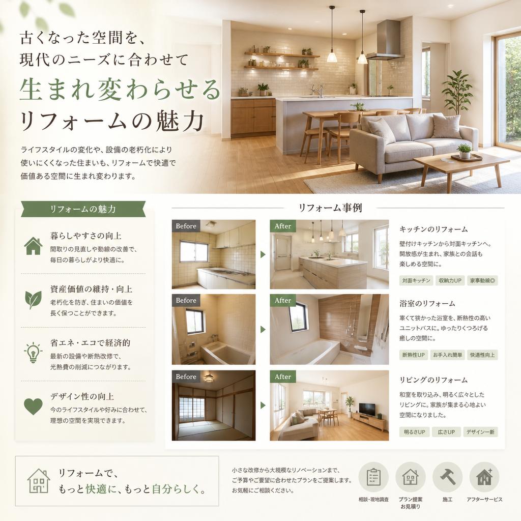 リフォームによる新たな可能性