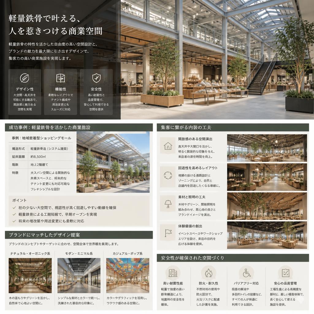 商業施設のデザイン性と機能性の両立