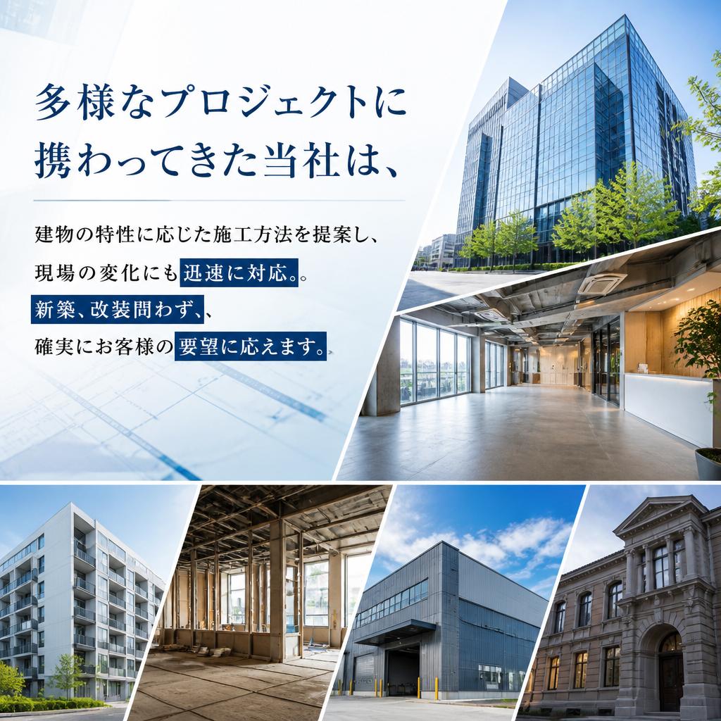 豊富な経験と実績に基づく柔軟な対応