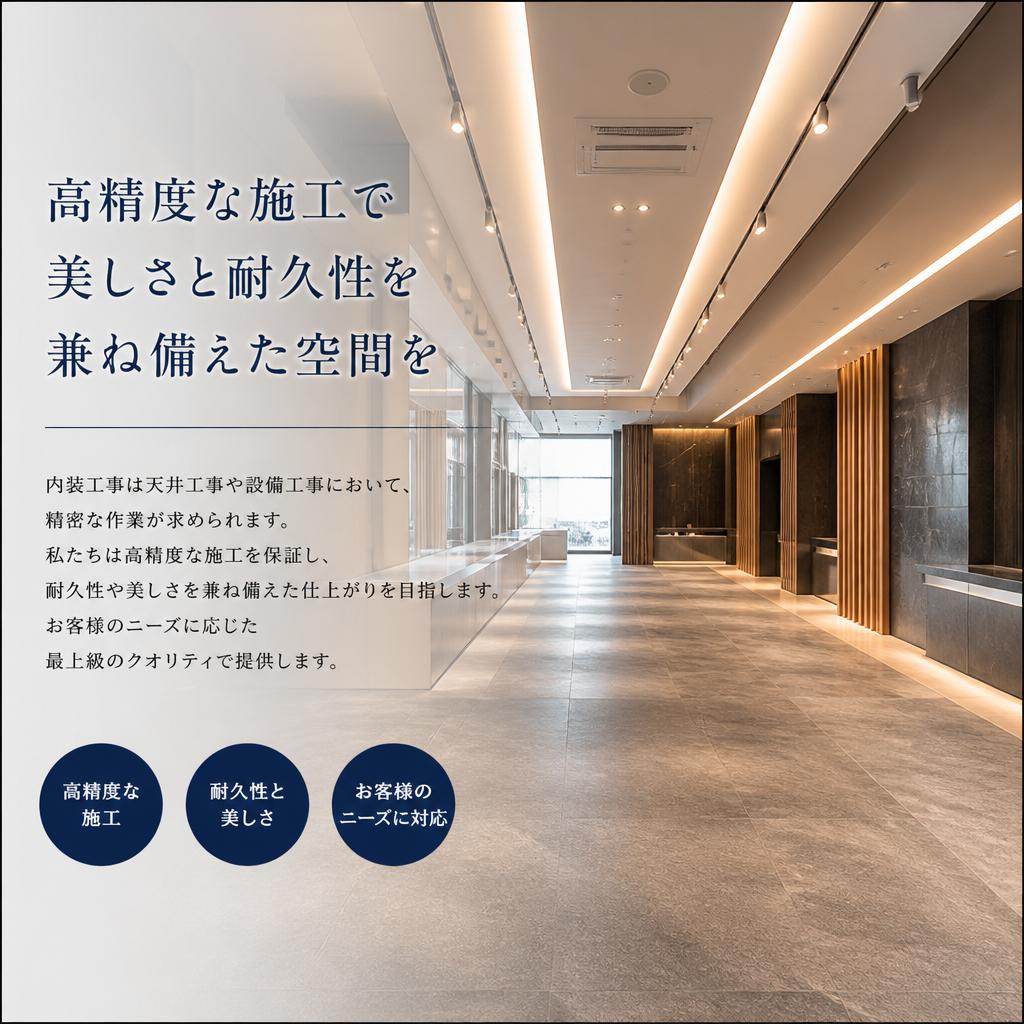 高品質な内装工事