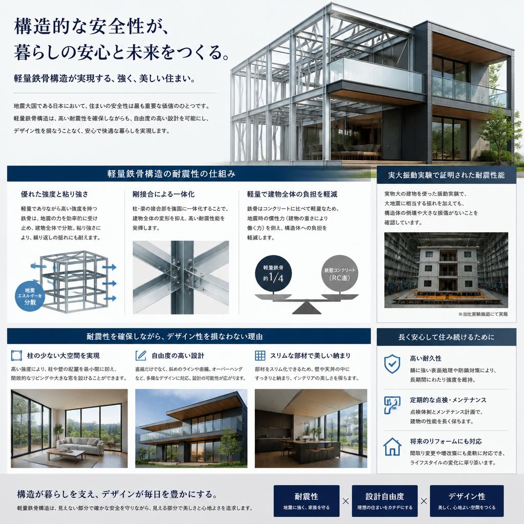 耐震性を考慮した安全な空間設計
