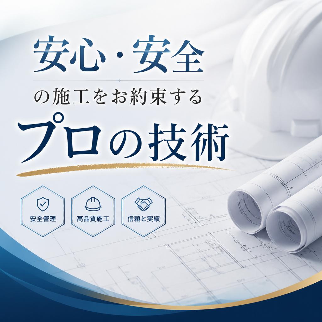 安心・安全の施工をお約束するプロの技術