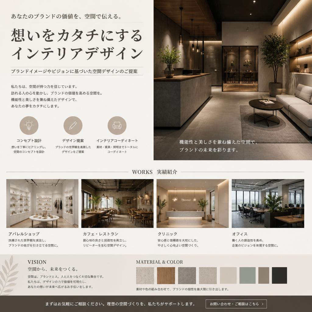 私たちの提案するインテリアデザイン