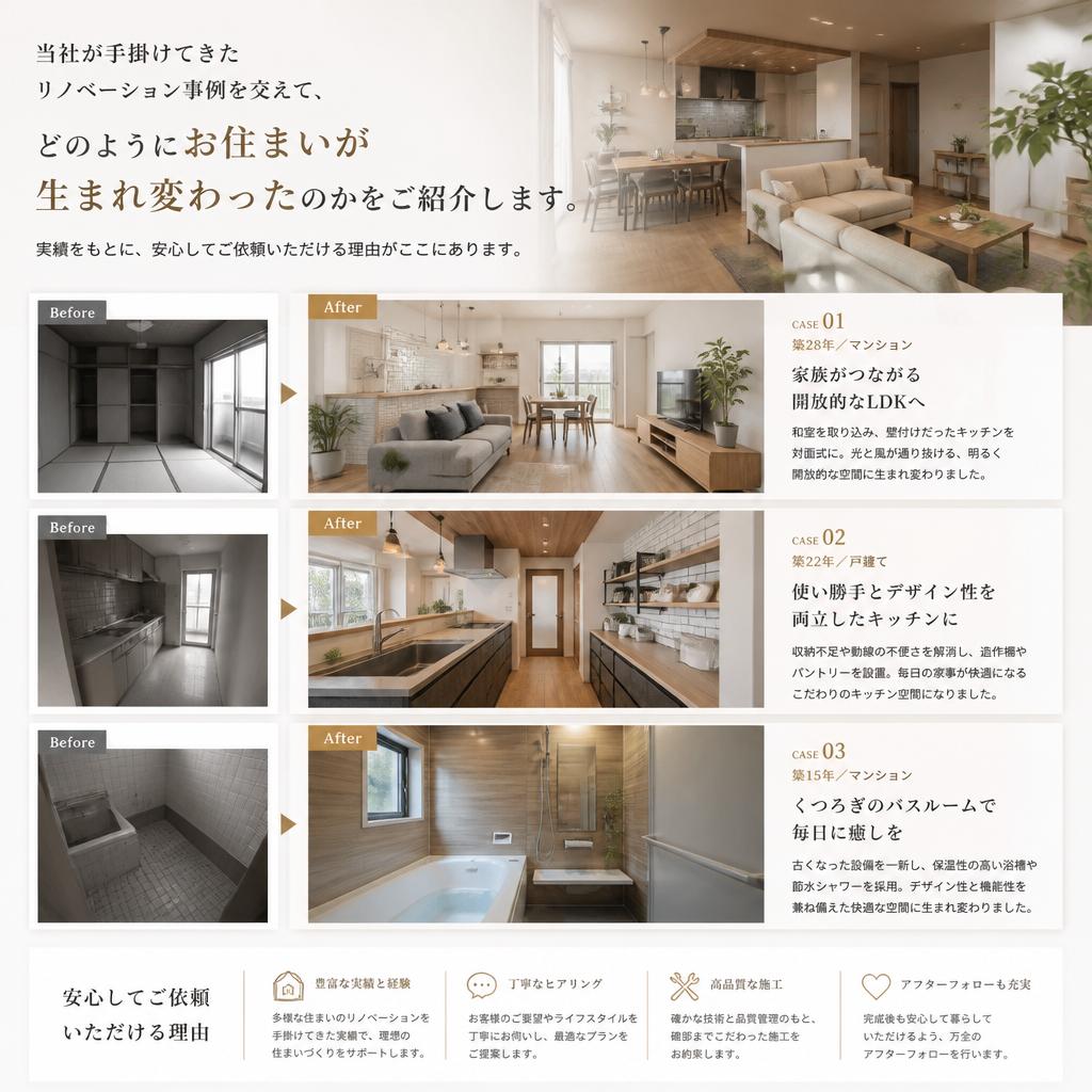リノベーションの成功事例