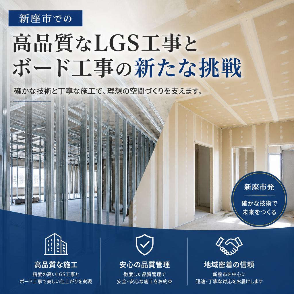 新座市での高品質なLGS工事とボード工事の新たな挑戦
