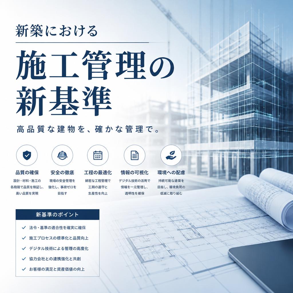 新築における施工管理の新基準