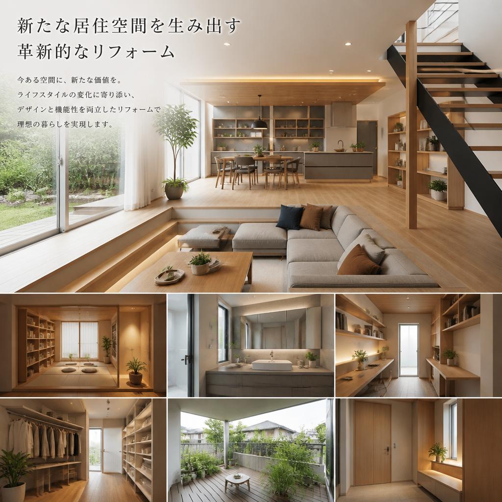 新たな居住空間を生み出す革新的なリフォーム