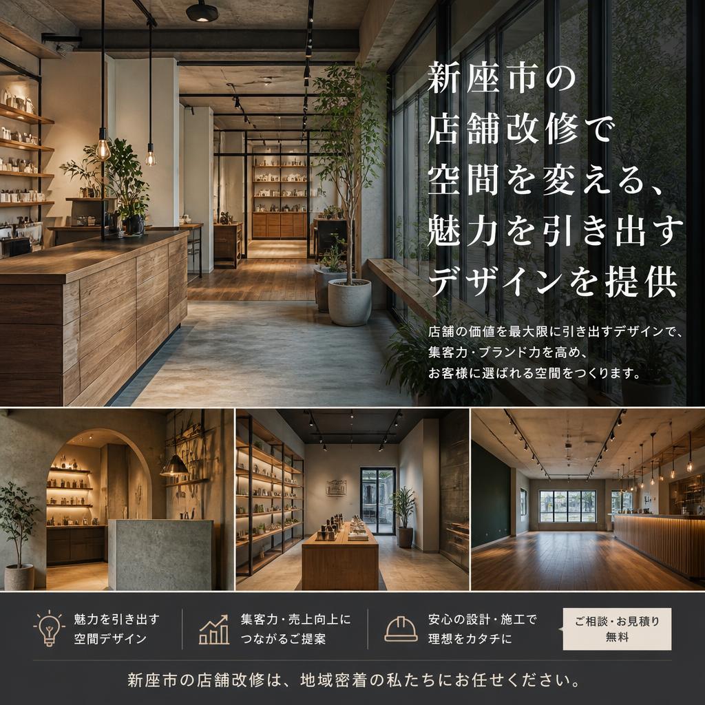 新座市の店舗改修で空間を変える、魅力を引き出すデザインを提供