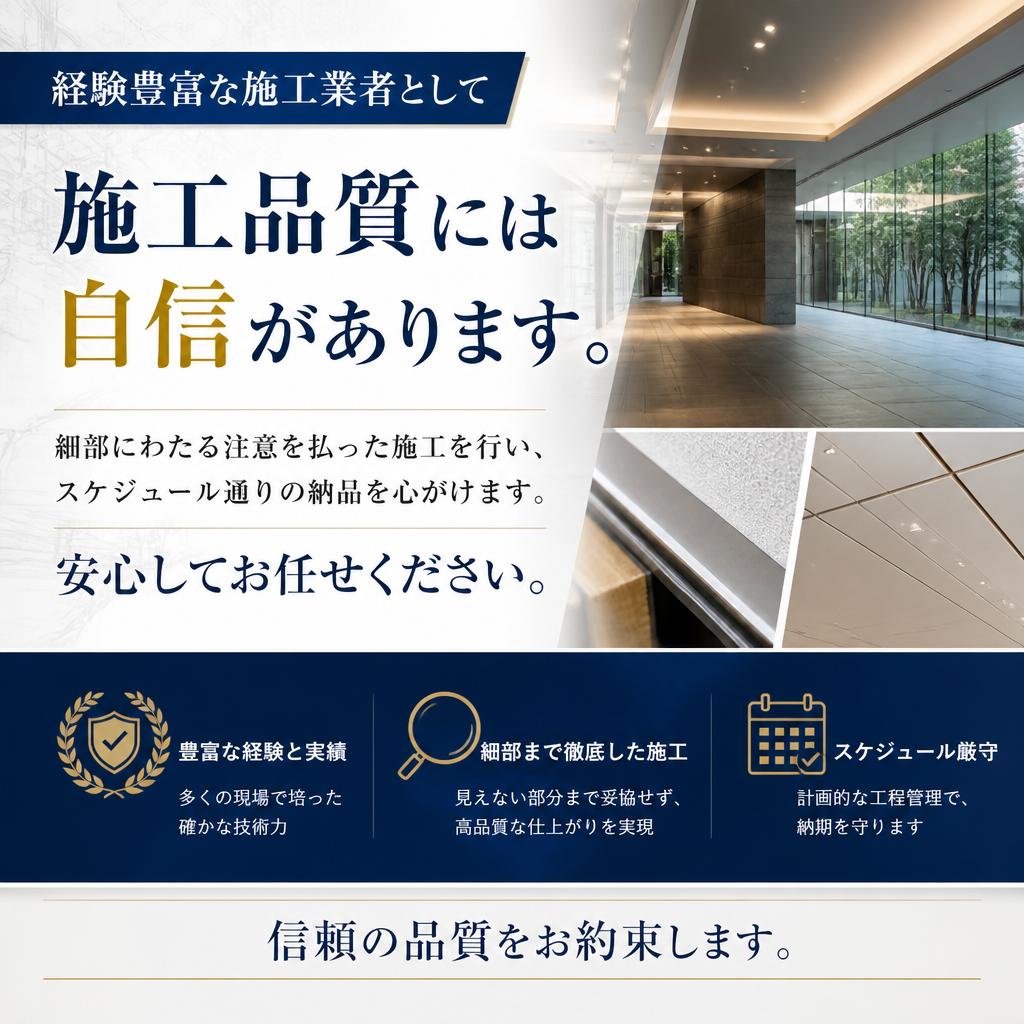 施工業者としての信頼性