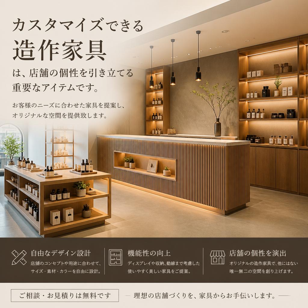 造作家具で個性をプラス