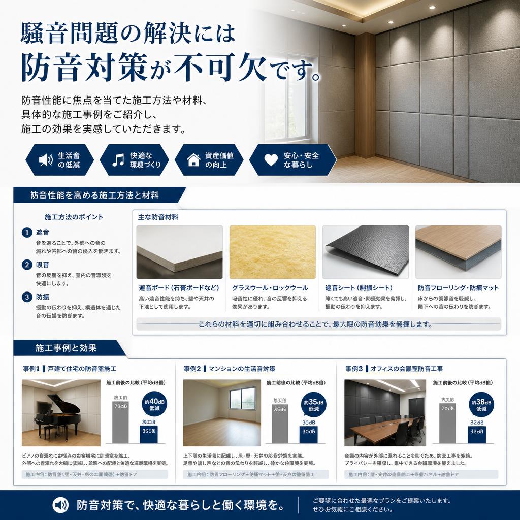 防音性能を向上させる工夫