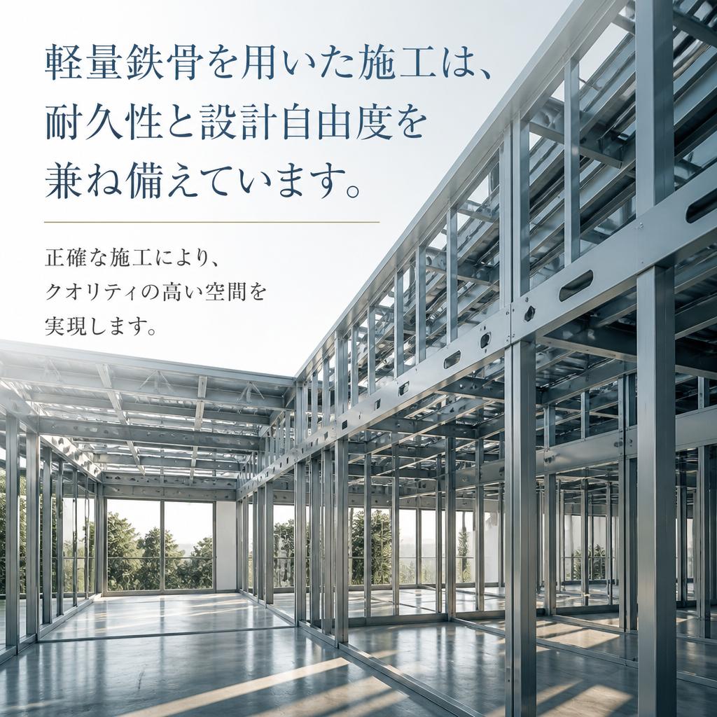 軽量鉄骨のメリット