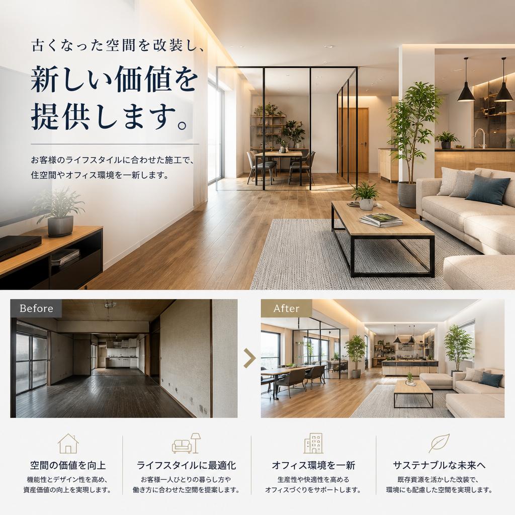 改装で新しい価値を