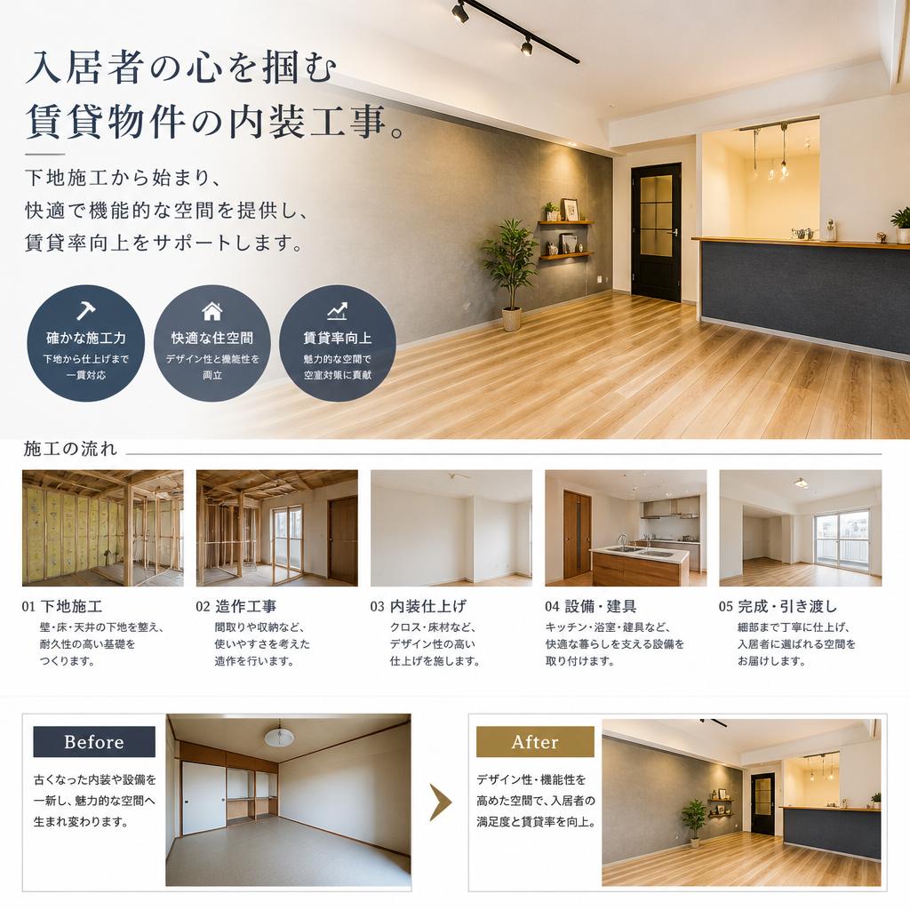 賃貸物件の魅力を引き出す