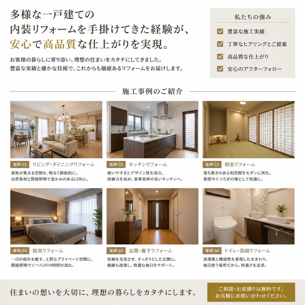 豊富な施工実績