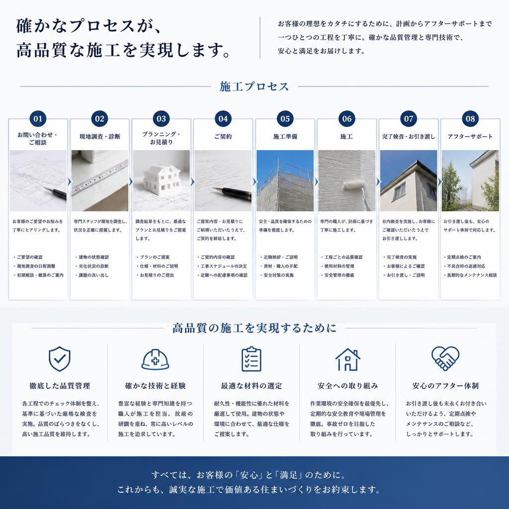 施工プロセスと品質管理