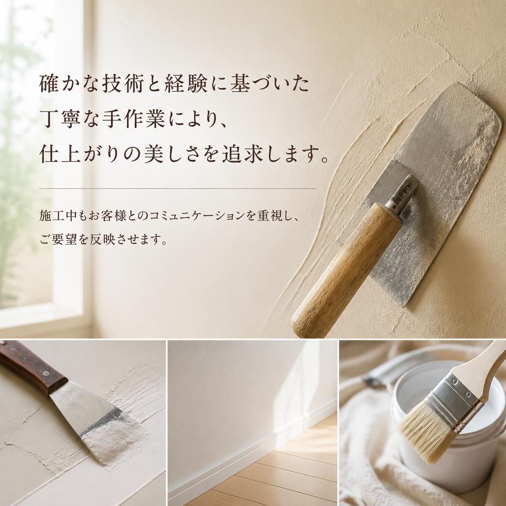 丁寧な施工プロセス