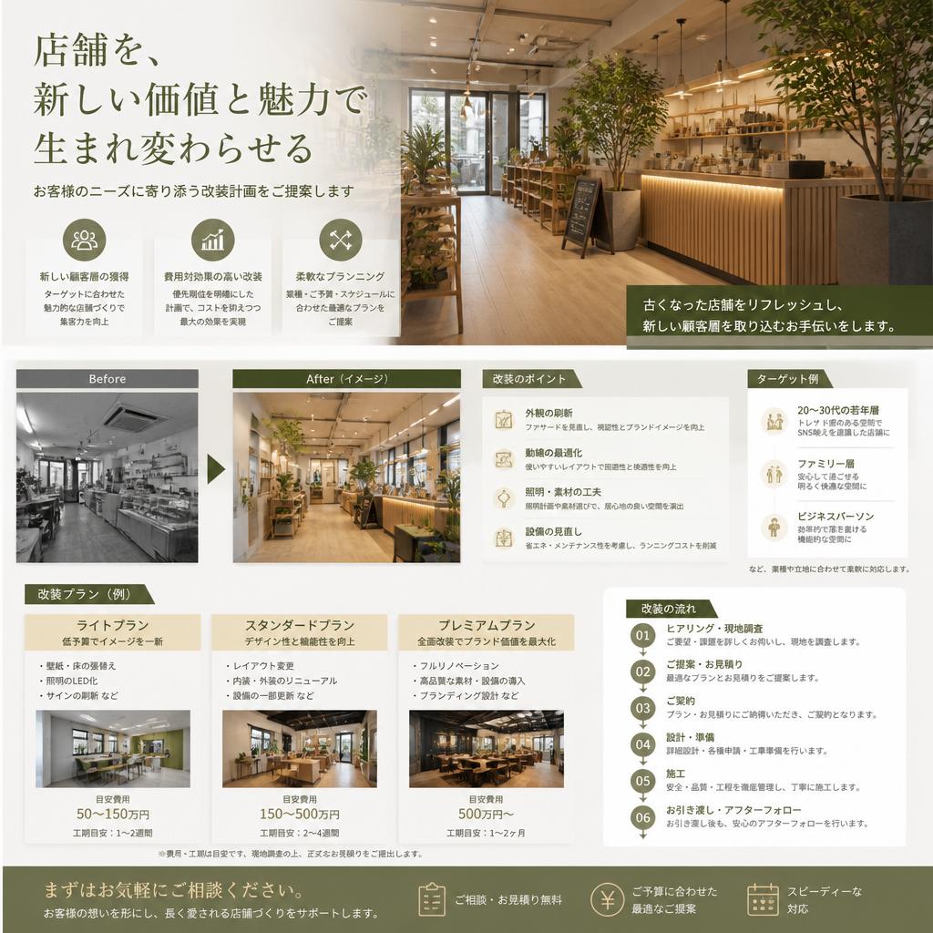 改装計画で新たな価値を創造
