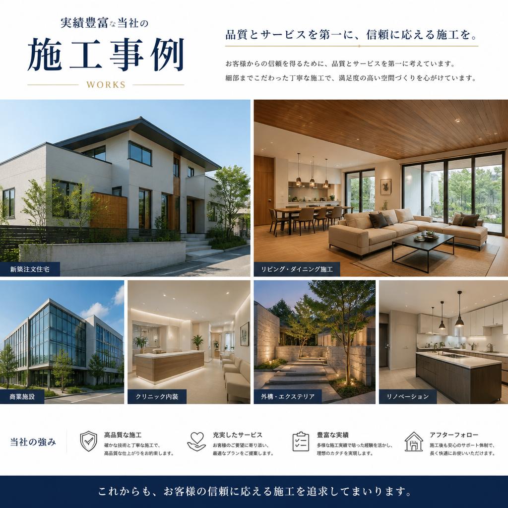 施工実績とお客様の声