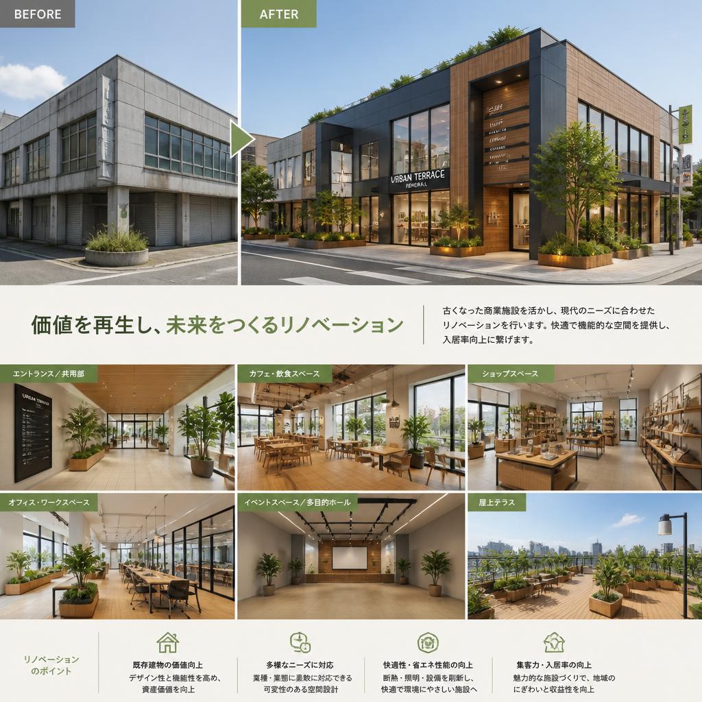 リノベーションで新たな価値を提供
