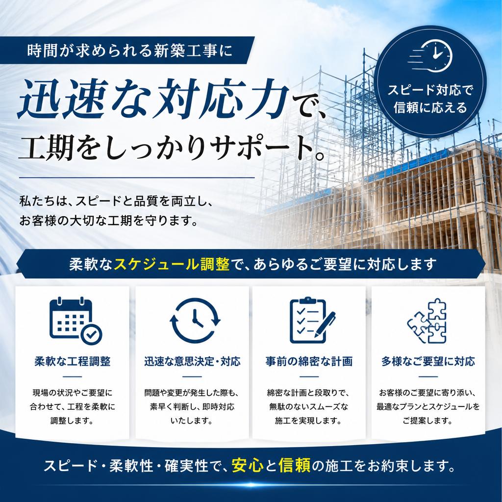 迅速な対応で実現する理想の住まい